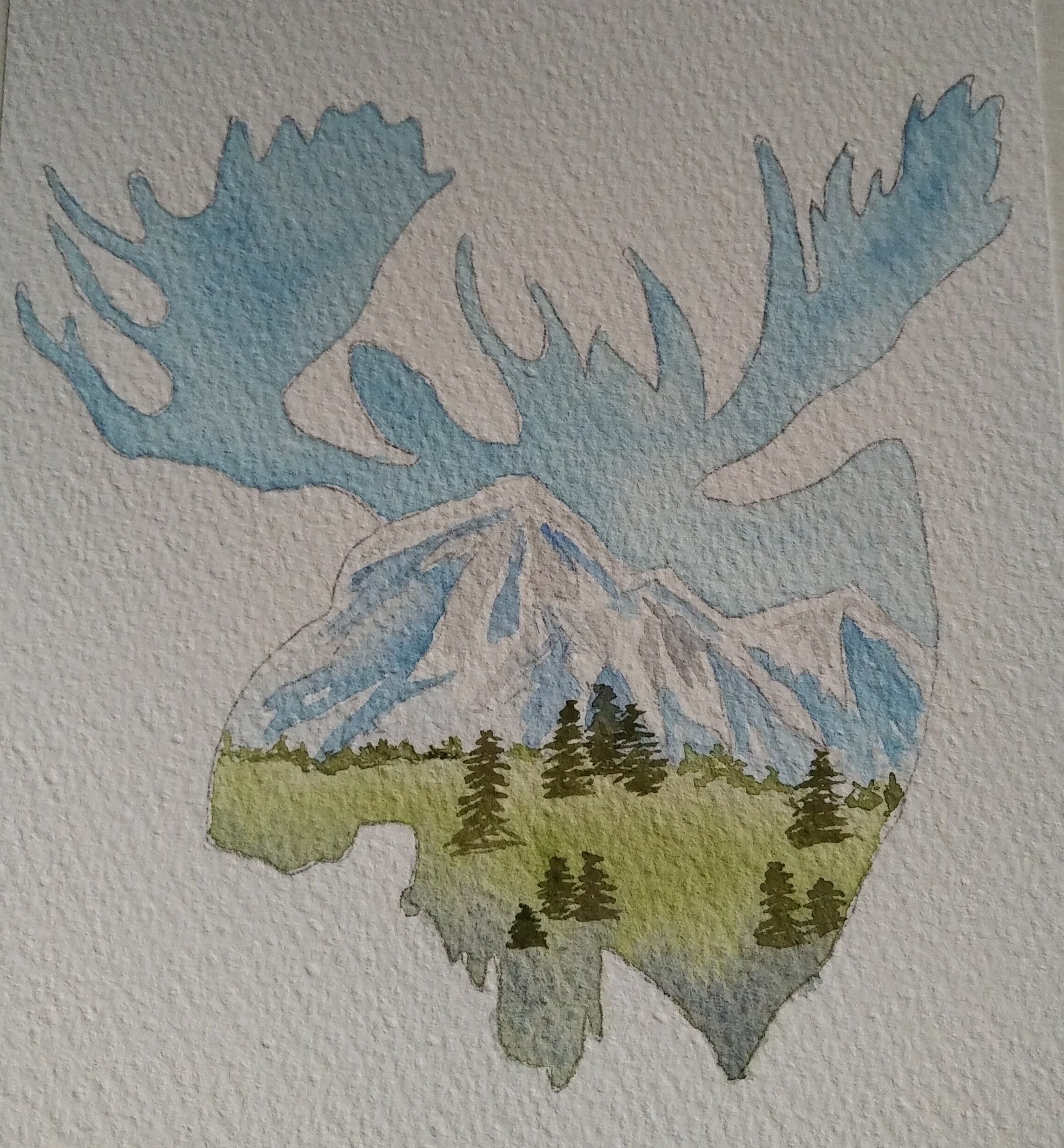 Moose & Mountains – SOLD