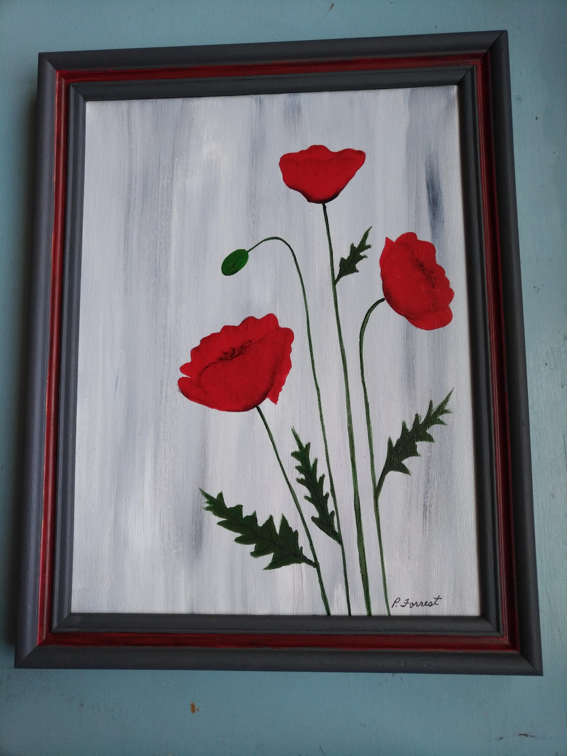 Trio of Poppies – $30