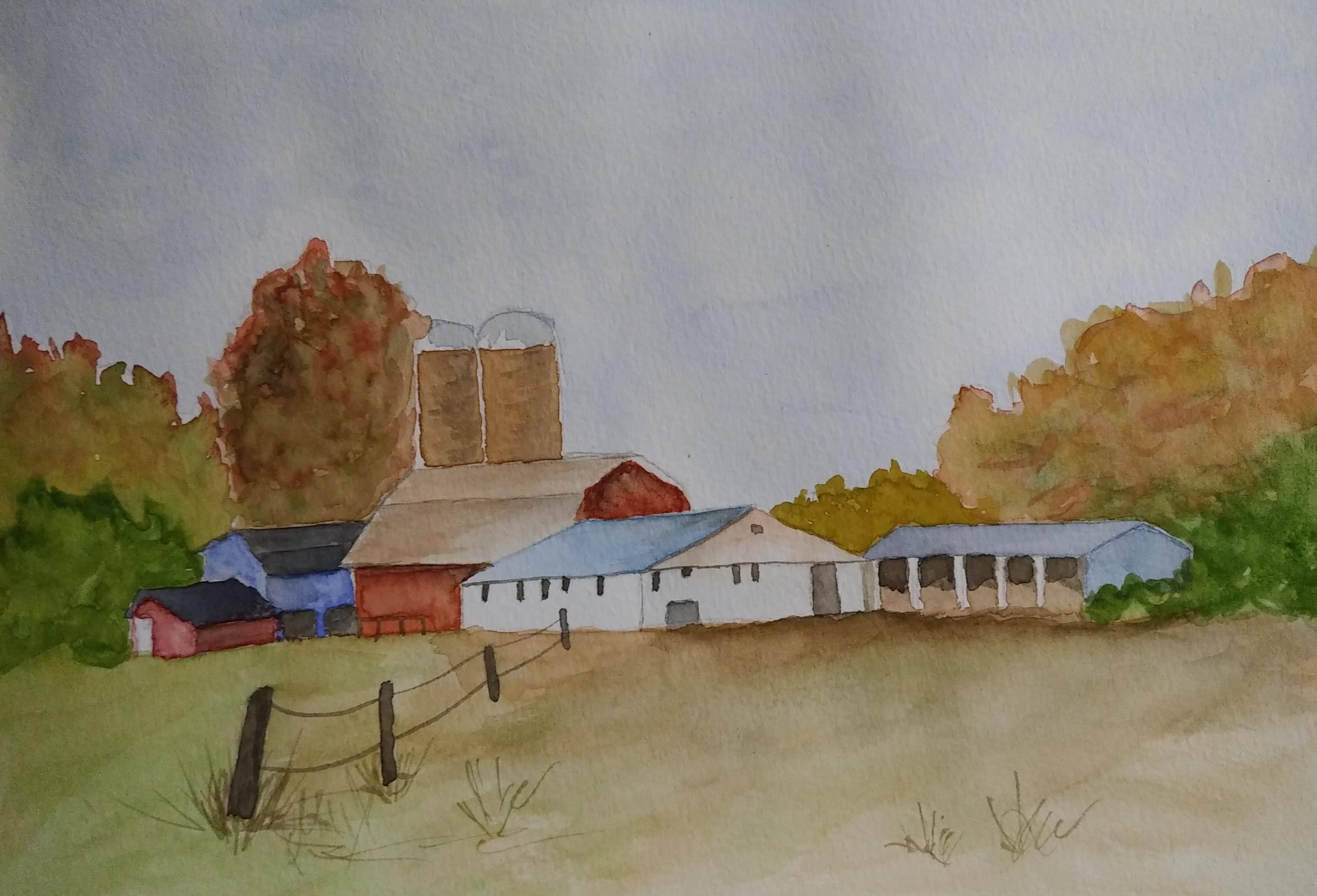 Barnyard Landscape – SOLD