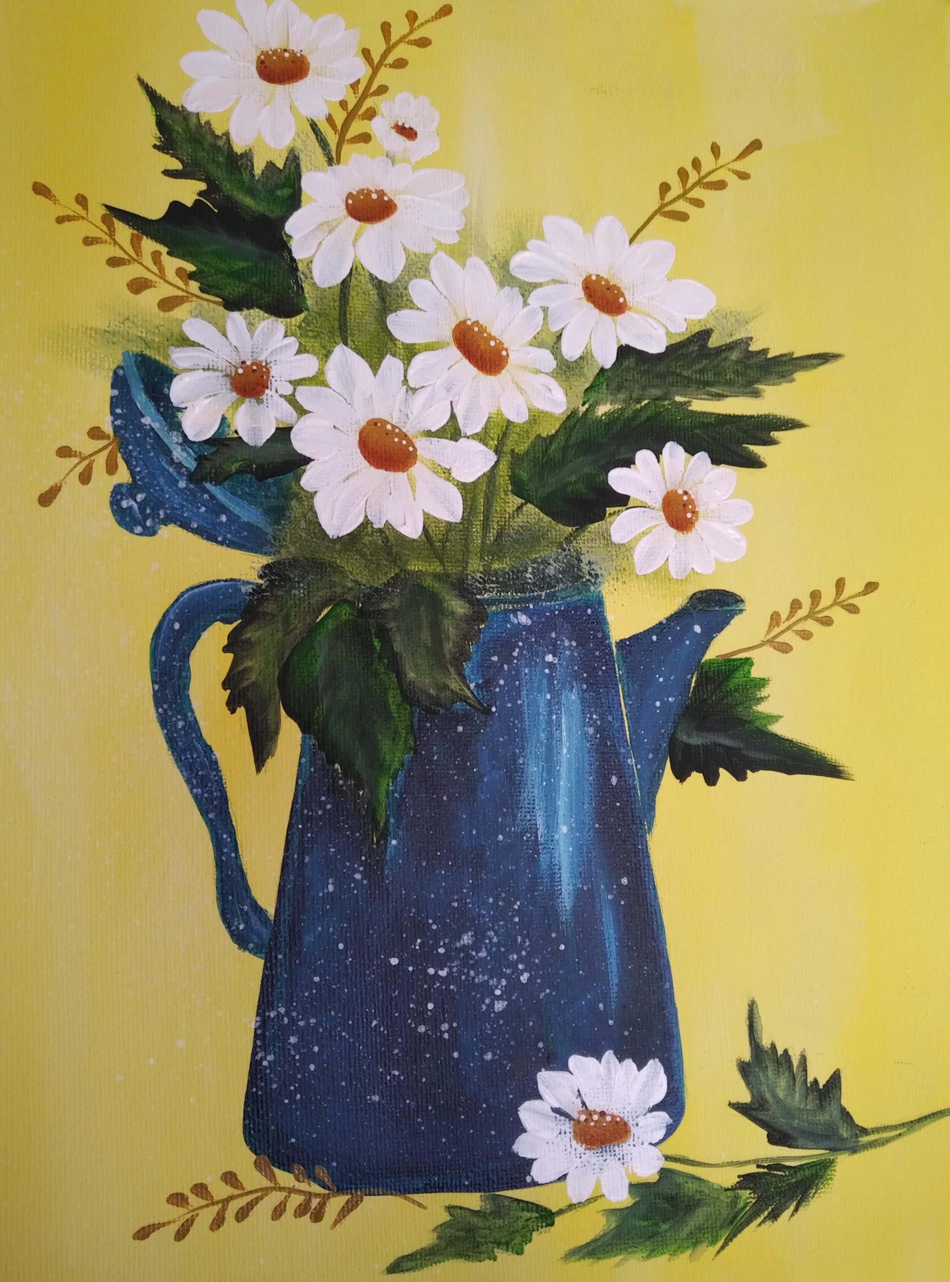 Daisies & Kettle – SOLD