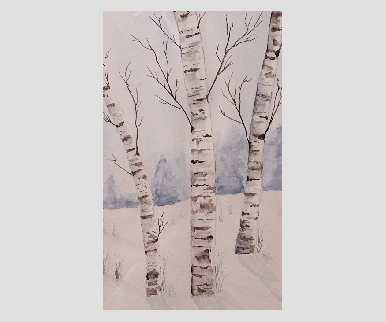 3 Birch Trees – SOLD