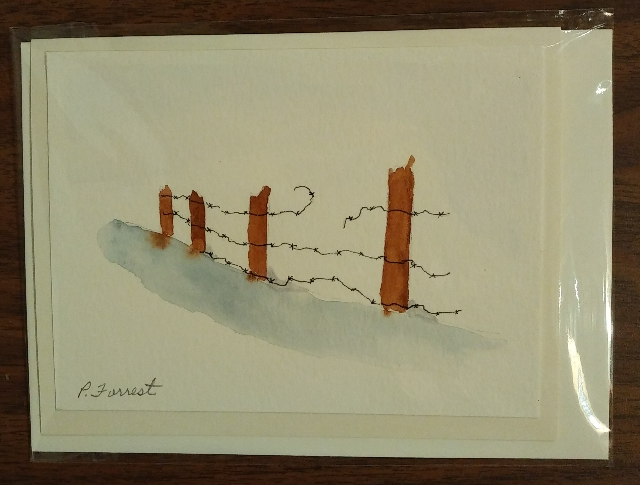 Barb Wire Fence – SOLD