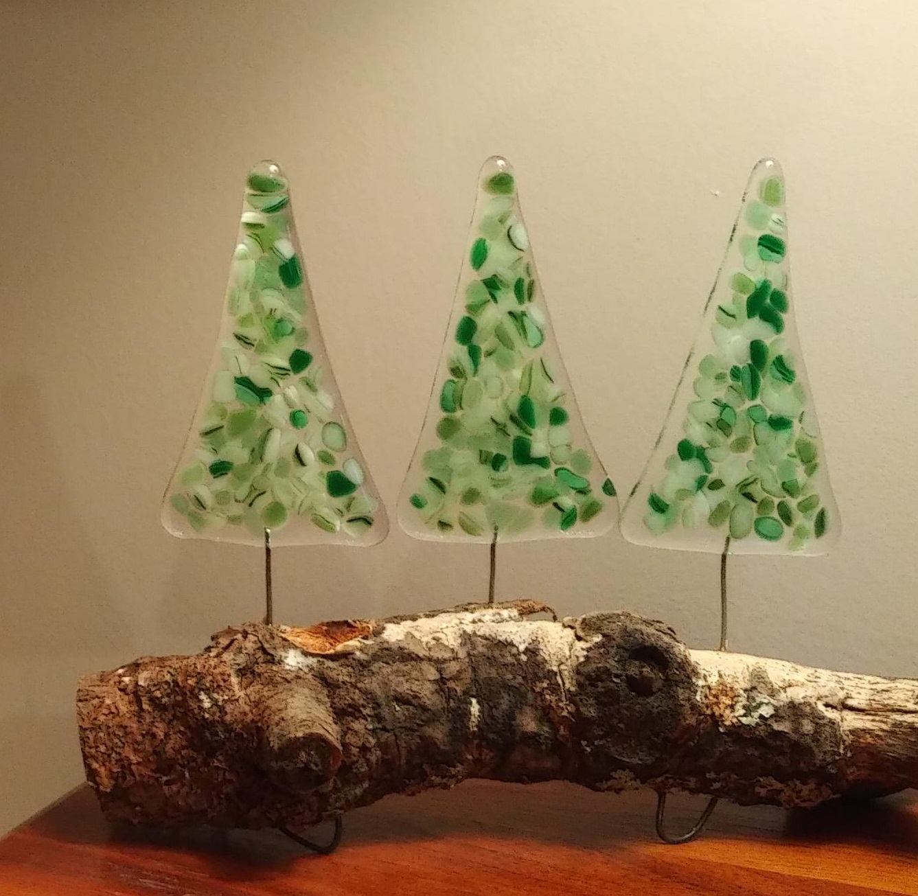 3 Trees on Log – SOLD