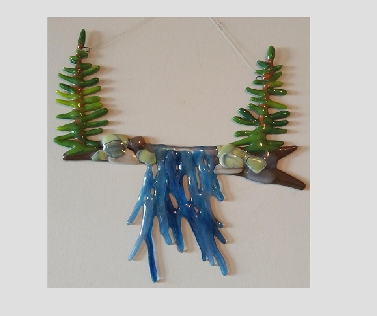 Pine Trees & Waterfall  – $115