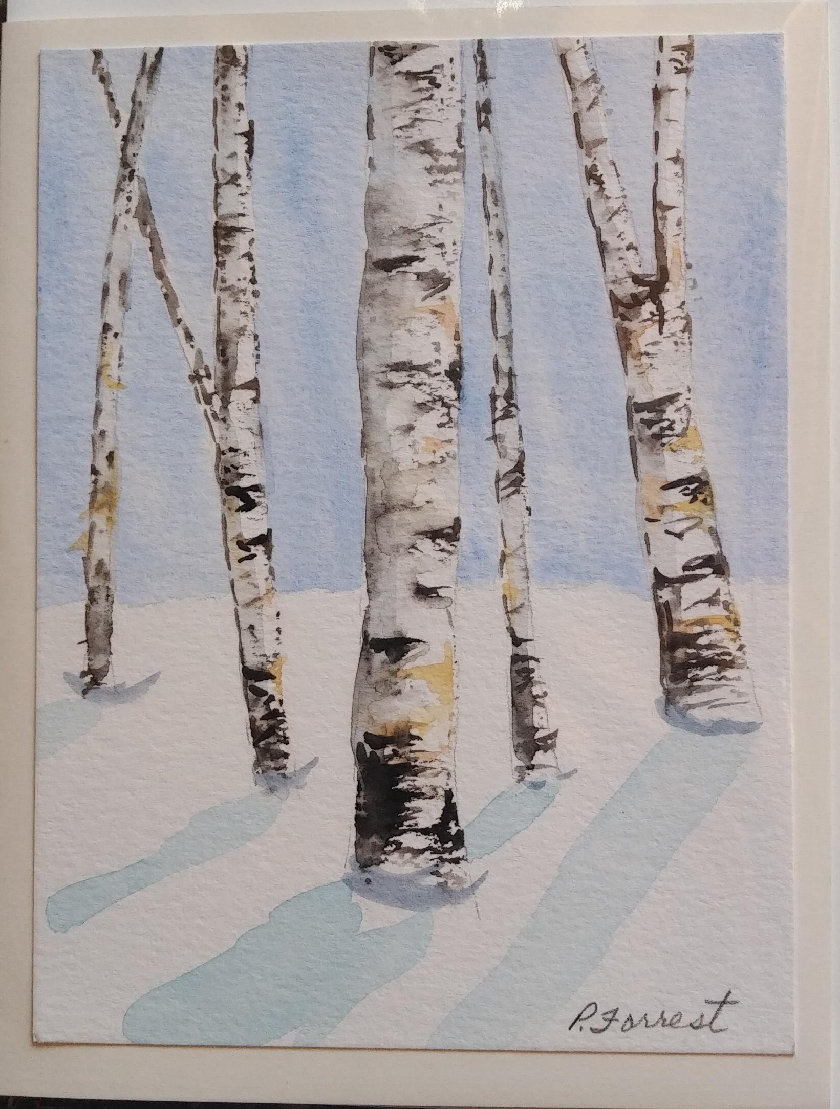 Birch Trees in Winter – SOLD