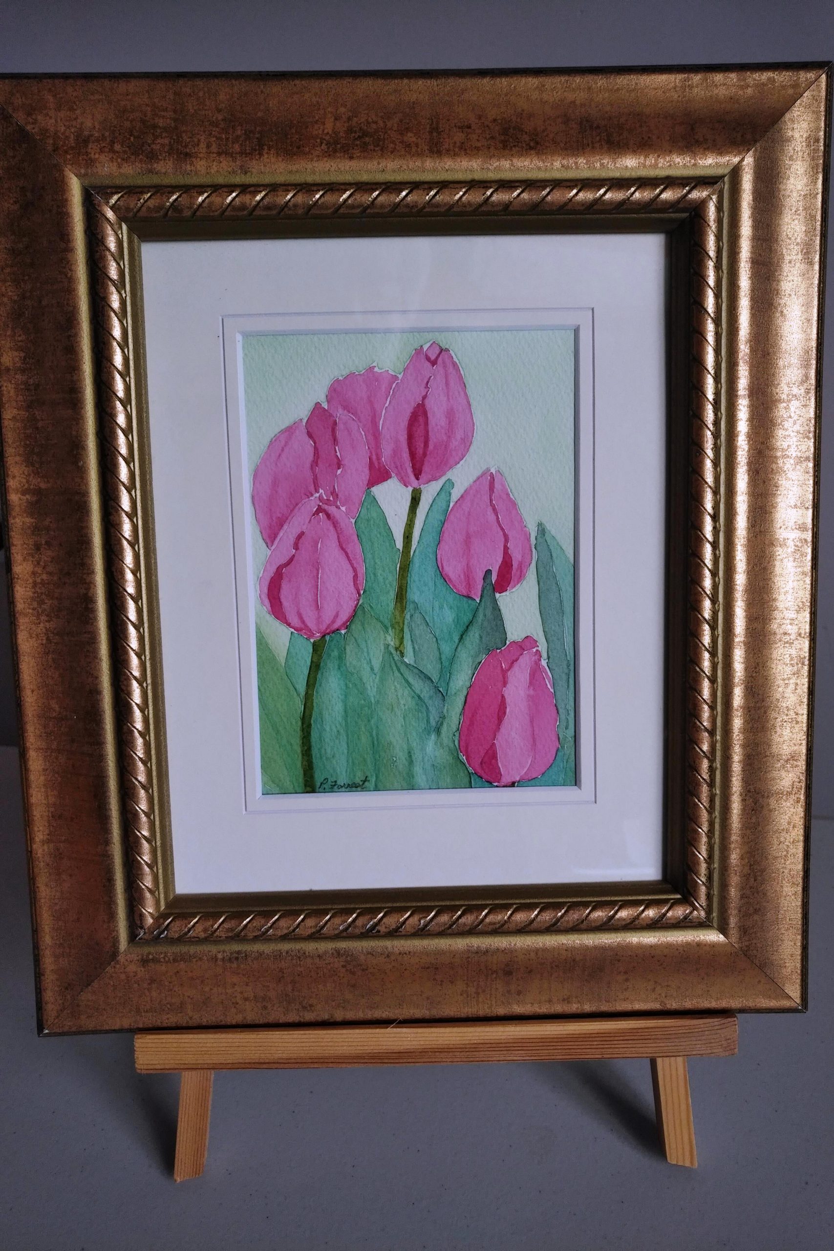 Pink Tulips Watercolour – $79