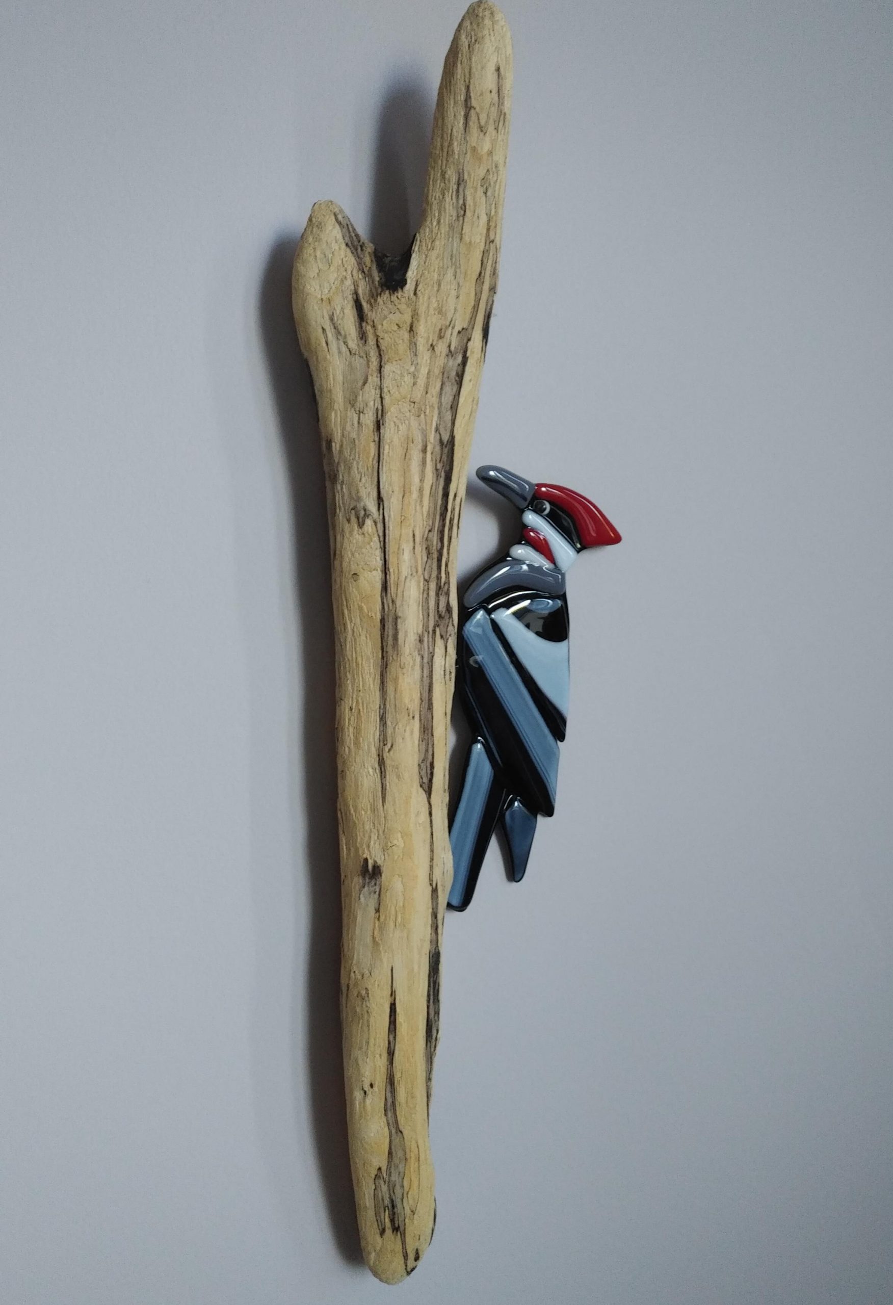 Woodpecker on Driftwood – Donated to Charity