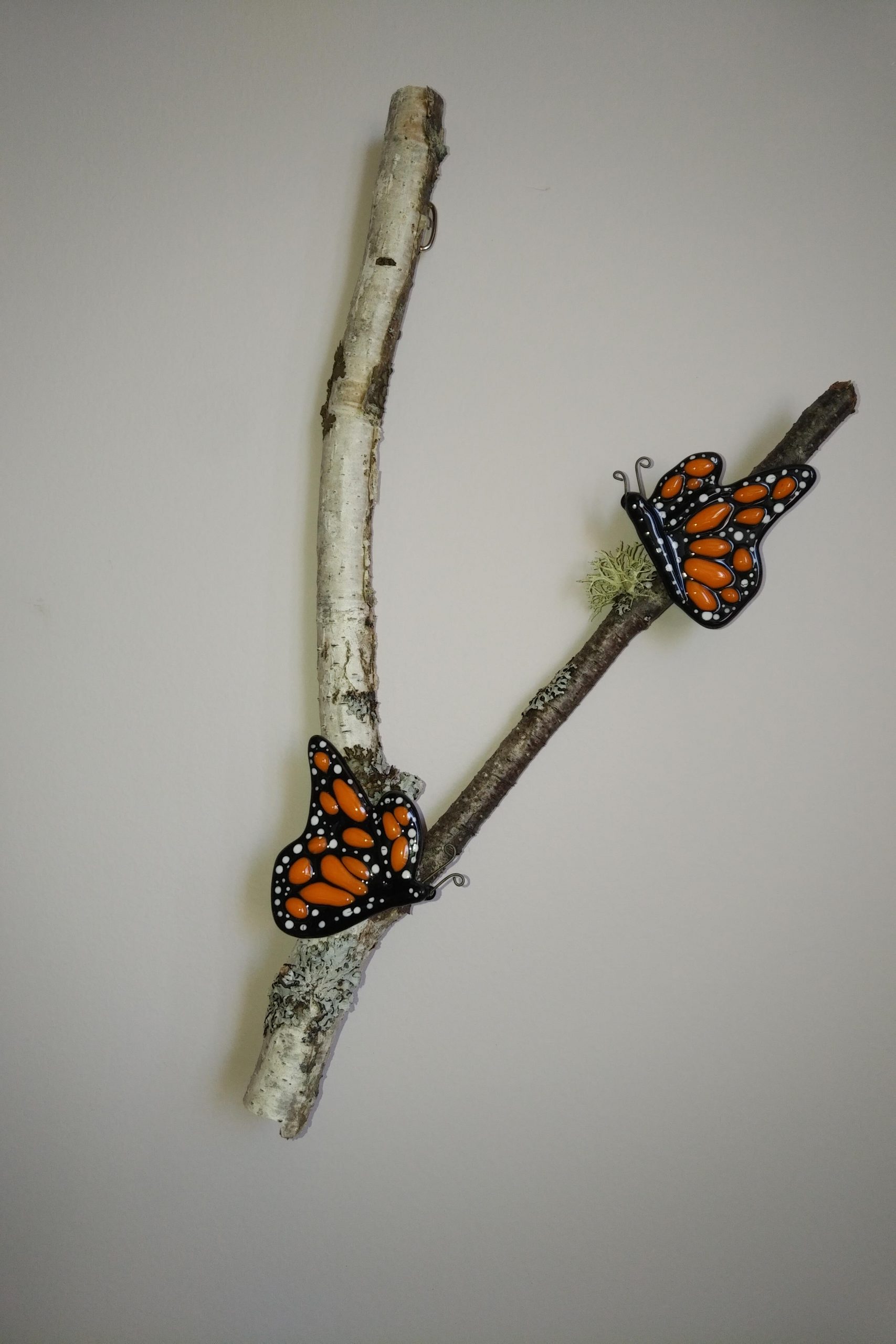 Monarchs on a Birch  Branch – SOLD