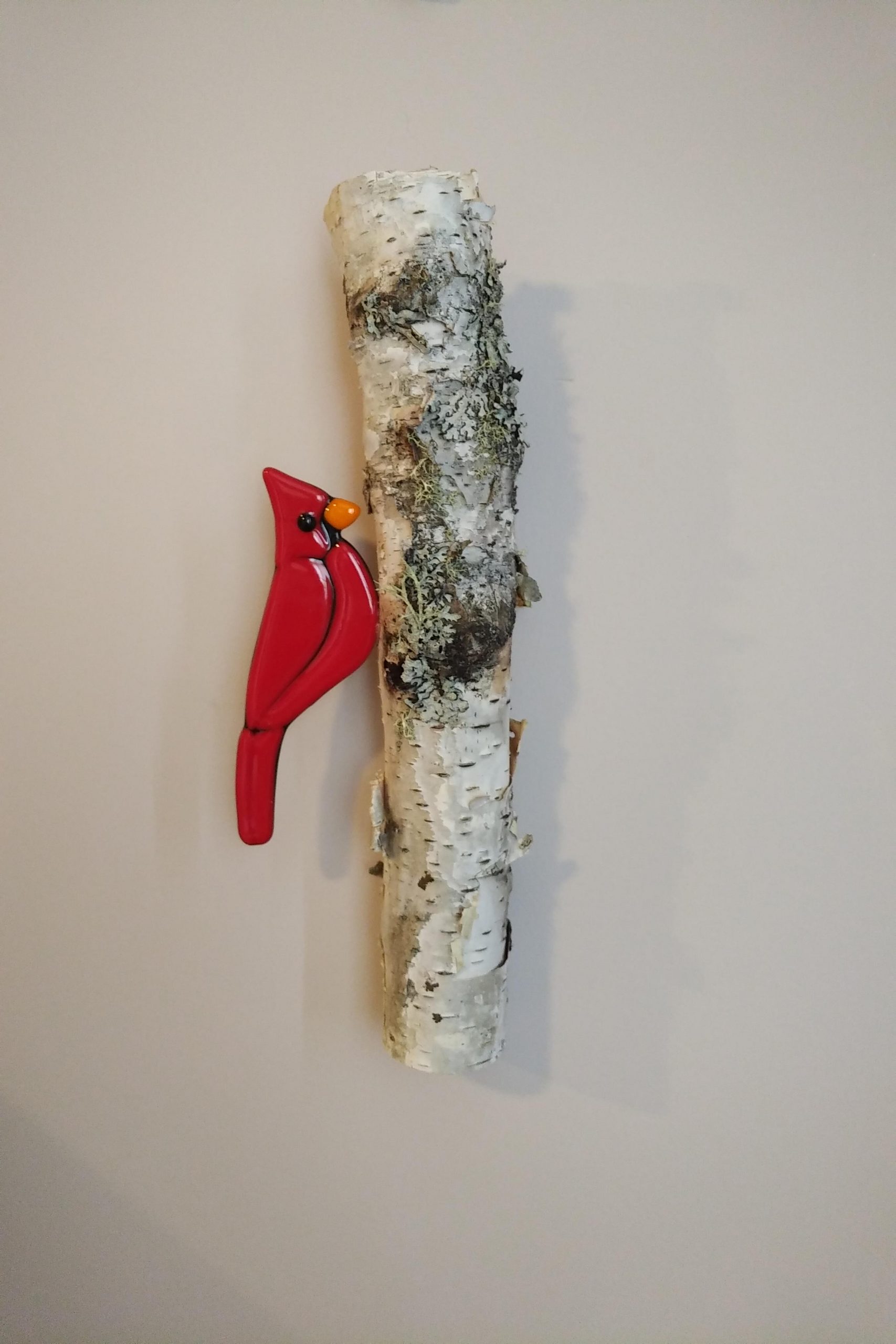 Cardinal on a Birch Branch – SOLD