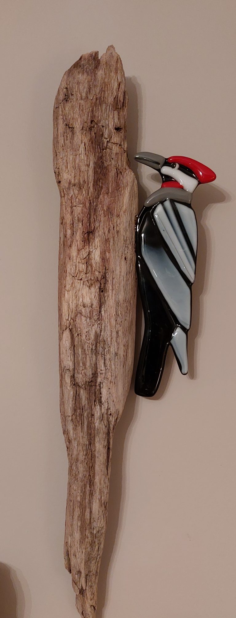 Woodpecker on Driftwood – $99